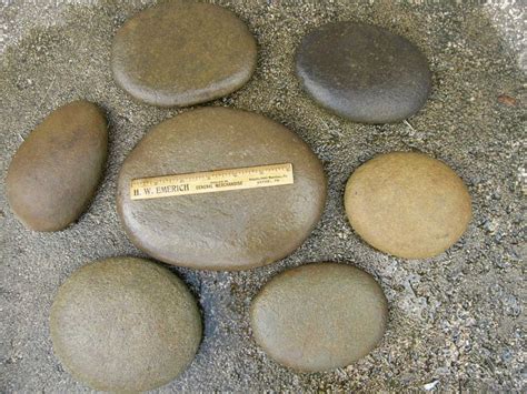 Big River Rocks Large All Natural Round Flat Rocks Stones Lot