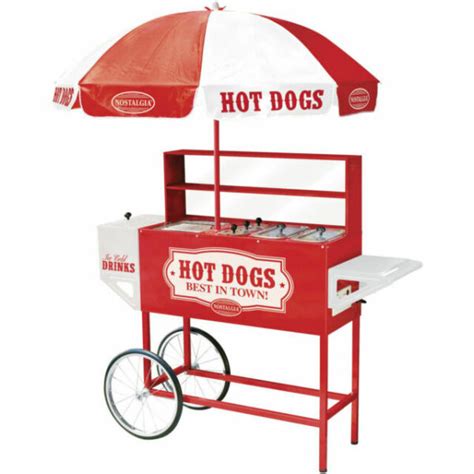 Nostalgia Electrics Vintage Collection Commercial Hot Dog Cart