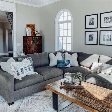 Charcoal Sofa Colour Scheme Baci Living Room