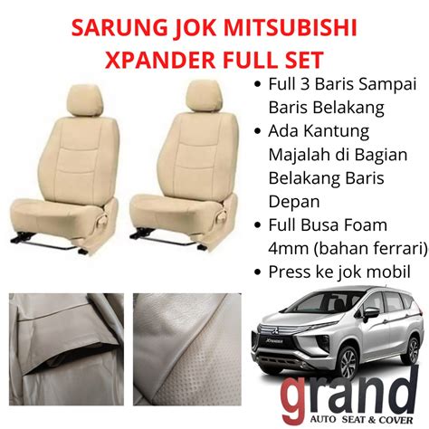 Jual Sarung Jok Cover Jok Mitsubishi Xpander Full Set Grand Original Shopee Indonesia