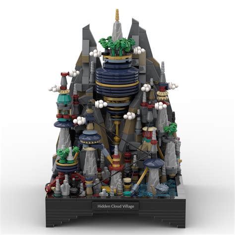 Lego Moc Micro Hidden Cloud Village By Pollenasneeze Rebrickable