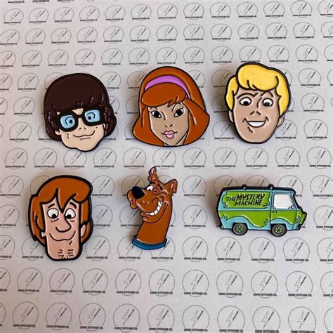6 Piece Set Scooby Doo Enamel Pins Etsy