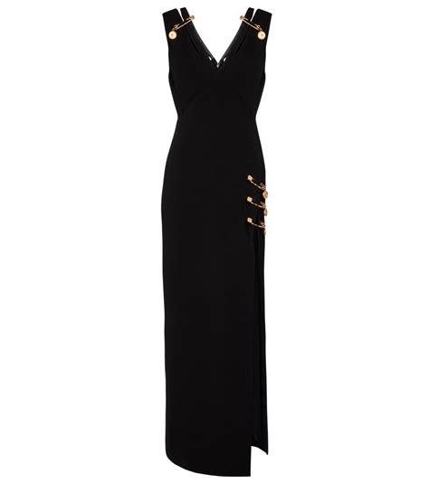 Safety Pin Silk Maxi Dress By Versace Coshio Online Shop
