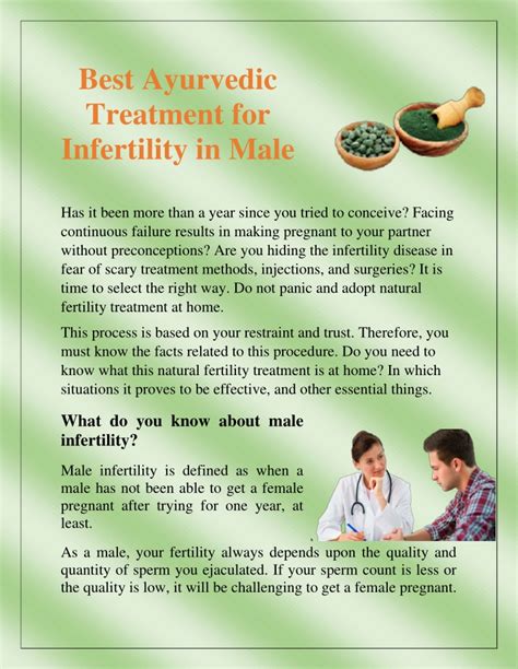 Ppt Best Ayurvedic Treatment For Infertility In Males Converted Powerpoint Presentation Id