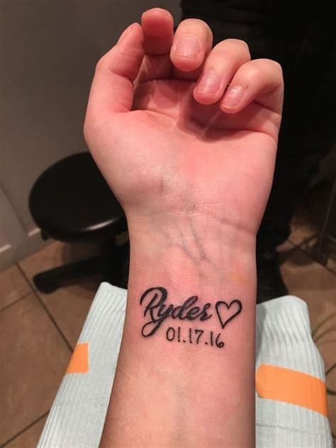 Maybe you would like to learn more about one of these? 35 Baby Name Tattoo Ideas for New Mom and Dad | Annie Baby ...