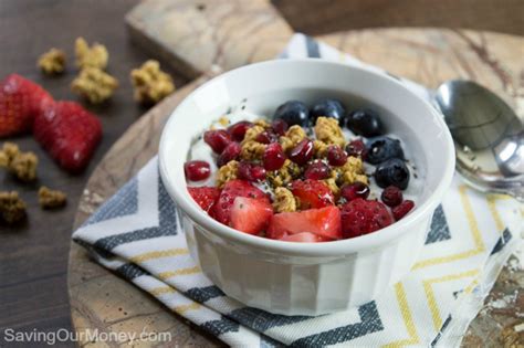 Easy Berry Chia Yogurt Breakfast Bowl Recipe Saving Our Money