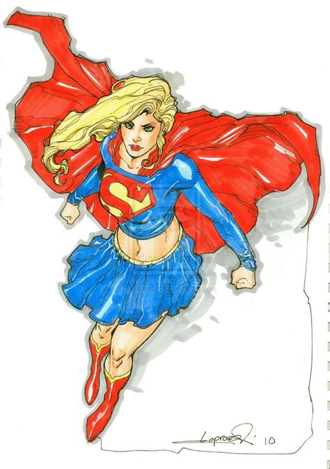 Supergirl Color Sketch By Aaronlopresti On Deviantart Supergirl
