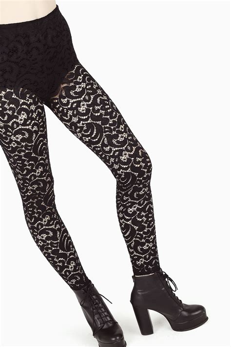 Gothic Lace Leggings Limited 39aud By Blackmilk Clothing Lace
