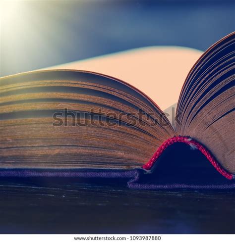 Pages Open Old Book Lying On Stock Photo 1093987880 Shutterstock