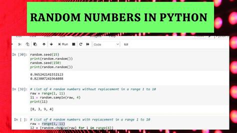 Random Numbers In Python Random Module Youtube