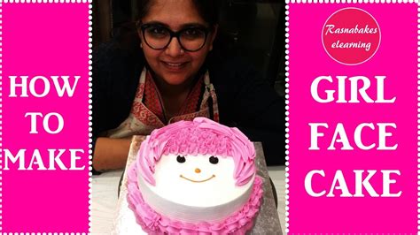 How To Make Simple Girl Face Cake Decorating Tutorial Youtube