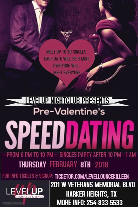 levelup presents prevalentine s speed dating and singles party information