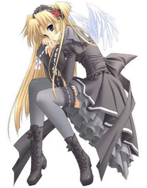 Image Anime Girl Wearing Black Dress Large Msg 119302212646