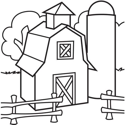 Barn Coloring Pages To Print Coloring Home