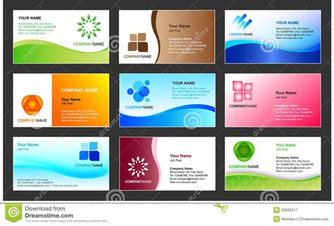 Our business card template gallery is the perfect place to find a design template that matches your style. Business Card Template Design Royalty Free Stock ...