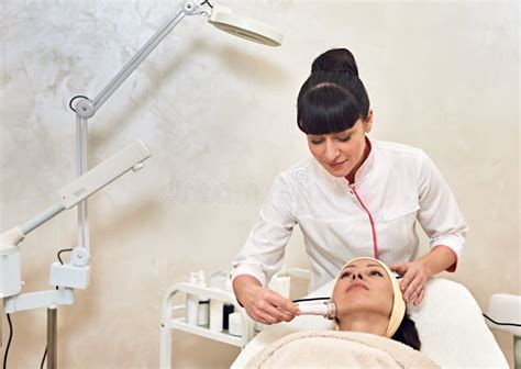 Young Woman And Cosmetologist Stock Photo Image Of Medical Medicine