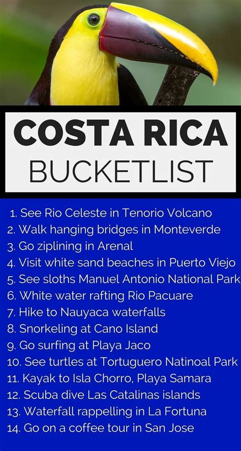 Check Out Of Ultimate Costa Rica Bucket List 50 Things To Do In Costa