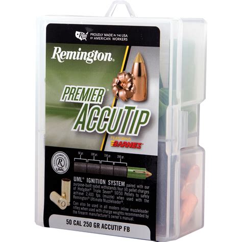 Remington Premier Accutip Muzzleloader Bullets 50 Cal 250 Gr 24 Pk