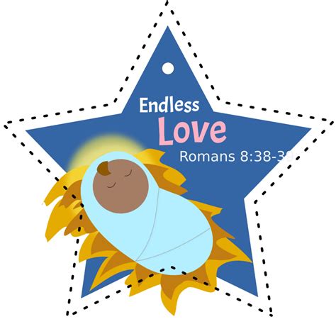 Baby Jesus Star Ornament Openclipart