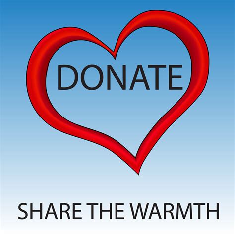 Donate Share The Warmth Buttonoutlinergb