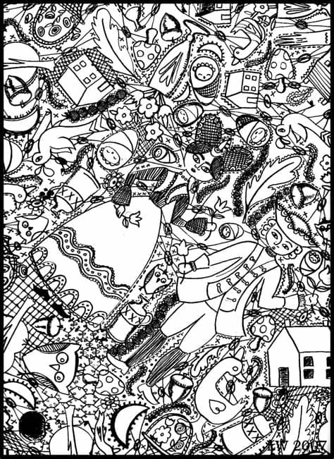 Elephant coloring pages for adults are intricate and detailed, a wonderful coloring subject! Free Doodle Art Coloring Pages - Coloring Home