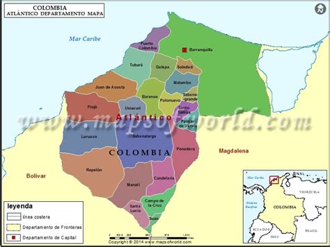 Mapa Del Atlantico Colombia Telegraph