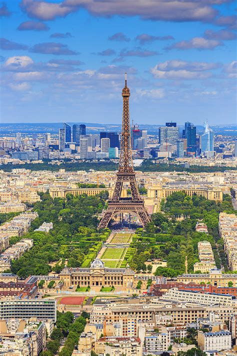 Eiffel Tower And Paris Skyline By Pawel Libera