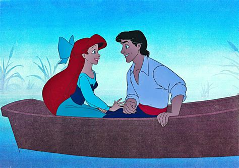 She is voiced by jodi benson and was designed by glen keane. Walt Disney Production Cels - Princess Ariel & Prince Eric ...
