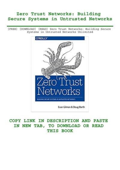 Free Download Read Zero Trust Networks Building Secure Systems In