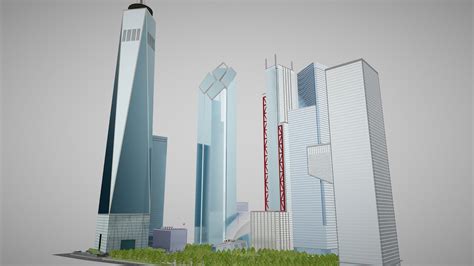 new world trade center complex buy royalty free 3d model by squir3d [9a77cf0] sketchfab store