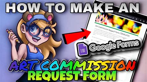 How To Make An Art Commission Request Form Tutorial Youtube