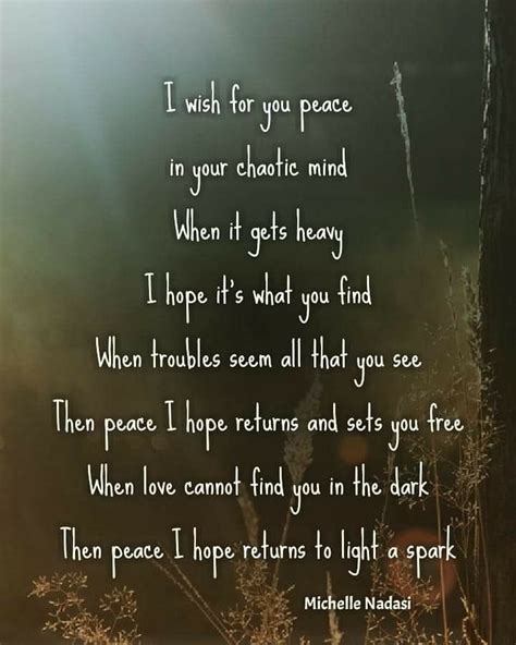I Wish For You Peace My Wish For You Poems Healing Journey
