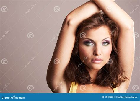 Fashion Girl Posing Stock Image Image Of Female Face 5442573