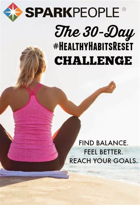 30 Days To A More Balanced You Healthy Habits Challenge Health And