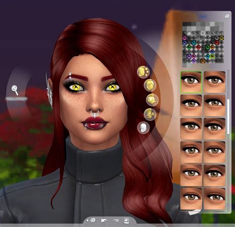 X Shaped Pupils Black Or White Sclera By Serpentia At Tsr Sims 4 Updates