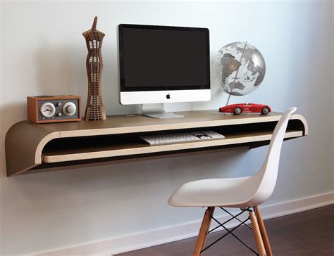 Minimal Float Wall Desk By Orange22 Multi Use Workstation Or Display