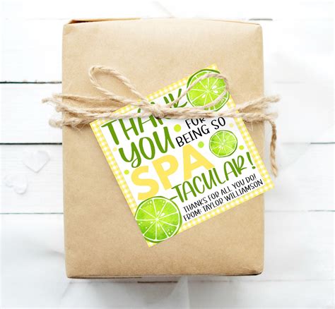 Spa Gift Tags You Are Spa-tacular Staff Employee Volunteer - Etsy