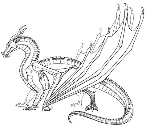 Skywing Dragon Coloring Page Free Printable Coloring Page Coloring Home