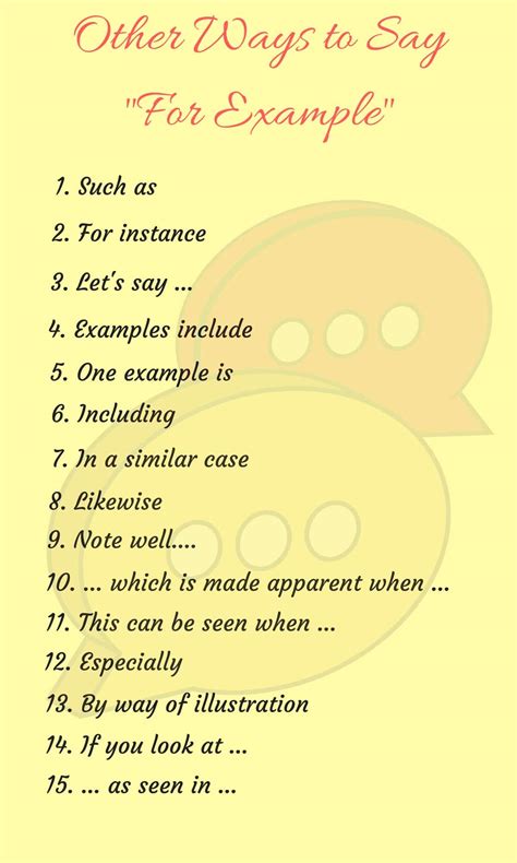 30+ Ways to Say FOR EXAMPLE in English - ESLBuzz Learning ...