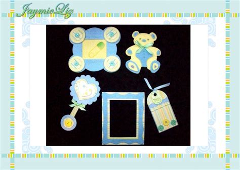 Handmade Scrapbooking Embellishments Baby Boy Theme Free Shipping