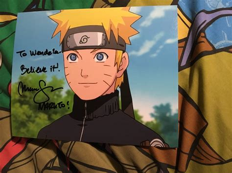 Picture Autograph From Naruto S Voice Actress By Worldjumpingfangirl On