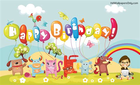Another interesting creative idea would be a shot of the words 'happy birthday background!' on the seashore, in large font and in 3d, surrounded by rising colourful balloons. Birthday wallpapers and gifs