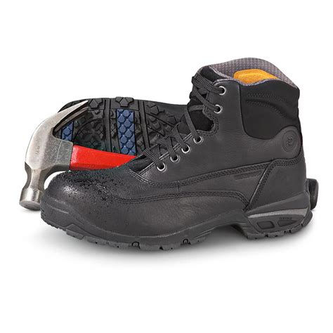 Mens Dunham® Steel Toe Work Boots Black 145529 Work Boots At