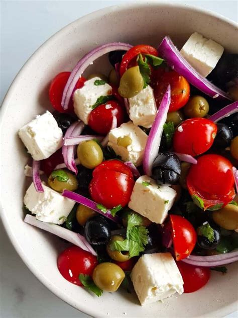 Easy Olive Salad with Feta and Tomatoes