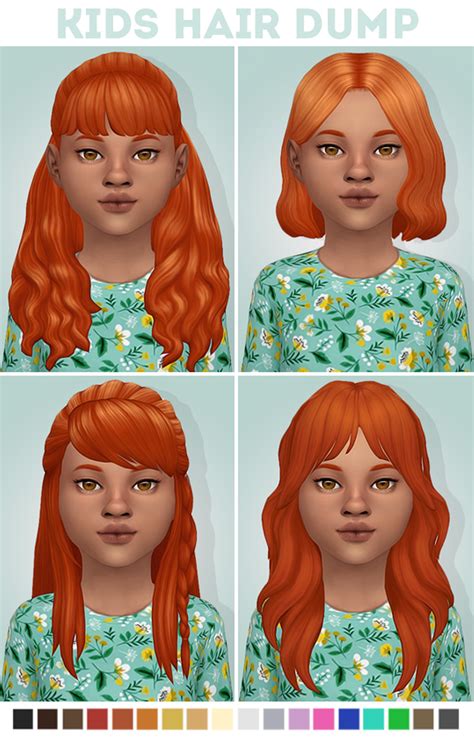 Sims 4 Child Girl Hair