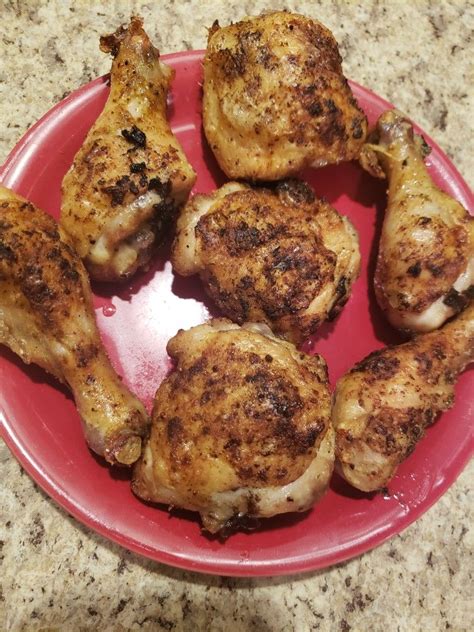 chicken thighs bone air fryer recipes dry rub fried fryed