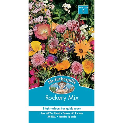Every spring it develops masses of cheerful yellow flowers that look terrific tucked between rocks and boulders. Mr Fothergill's Rockery Mixed Flower Seeds | Bunnings ...