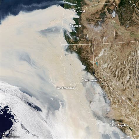 Nasa Terra Satellite Captured Natural Color Image Of Thick Smoke