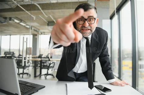 Angry Boss Shouting At His Employee Stock Photo Image Of Mistake