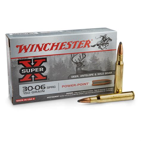 Winchester Super X Deer Antelope And Wild Boar 30 06 Springfield Power Point 150 Grain 20